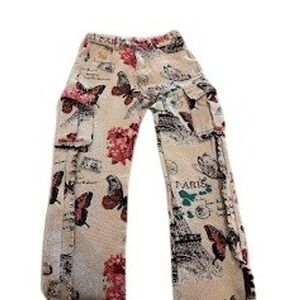 Guapi La Ville Lumiere Tapestry Cargo Pants Size 30